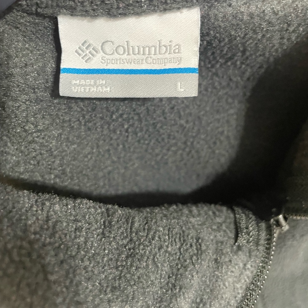 Columbia women’s Large full zip fleece vest South Carolina Palmetto Tree & Moon - Picture 4 of 4